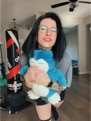 Meet Snorlax 😍 I think im going to start collecting fluffy pokemon stuffed animals 🥰🥰  #Pokemon #Anime #KneeHighs #Maniac #LipSync #Cutie #Nerd #NerdyGirl #Weeb #FemaleWeeb #Snorlax  