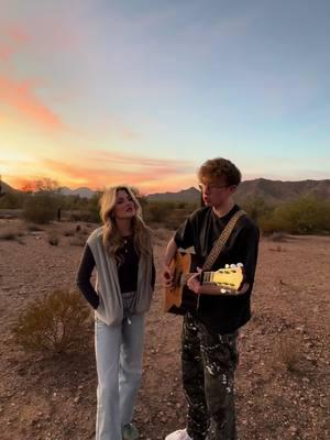 Something In the Orange 🌅 @skylie marie thompson💌… #singing #cover #viral #sunset #somethingintheorange #zachbryan #zb #fyp #guitar #vocals #acoustics #nature #Outdoors #duet #trending 