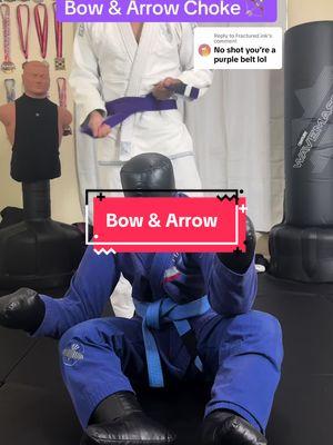 Replying to @Fractured.ink here’s a quick video of me drilling one of my favorite chokes. Leave a comment if theres anything you’d like me to go over. #brazilianjiujitsu #jiujitsugrappling #jiujitsu #jiujitsutiktok #purplebelt #bowandarrow #prettyboypatt 