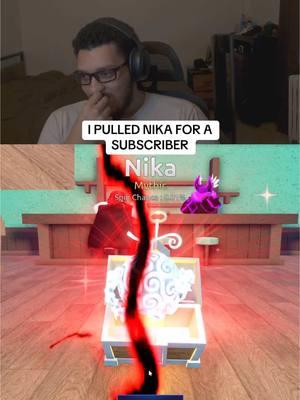 I PULLED NIKA FOR A SUBSCRIBER IN FRUITS BATTLEGROUNDS #GamingOnTikTok #roblox #fruitbattlegrounds #onepieceroblox #bloxfruits #rng #lucky 