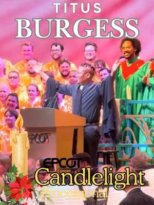 ✨ What a night! ✨ Experience the holiday magic at EPCOT’s Candlelight Processional 🎶 Guess who stole the show? None other than the incredible Titus Burgess! 🌟 A night of festive tunes, Disney magic, and pure joy! #candlelightprocessional #disneyholidays #titusburgess 