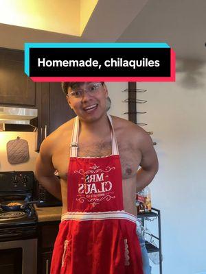 i already know the migas comments are coming 🤣 #chilaquiles #migas#mexican#american#shirtoff 