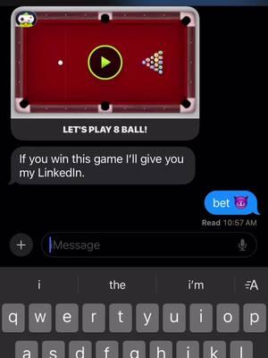 That first trickshot was CRAZY Gamepigeon 8 ball for the LinkedIn is WILD  #gamepigeon #imsggames #imsg #8ballpool #8ball #8ballpooltrickshot #8ballpoolplayer #8ballpoolfans #goldenbreak 