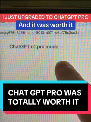 I just upgraded to CHATGPT PRO and it was worth it. 🤯 #chatgpt #openai #chatgptpro 