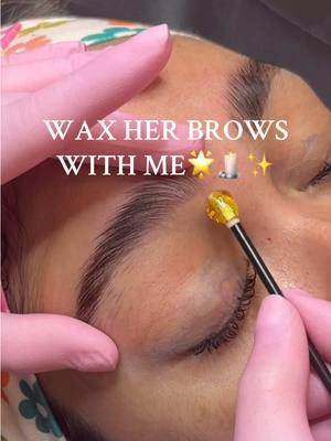 Brow wax for my girl!😘  #waxing #eyebrowwax #browwax #wax 