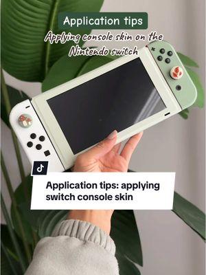 Only apply pressure when you’re happy with the placement! #switchskin #thumbgrips #applicationtips #switchaccessories #gamingaccessories #vinyldecals #stickietech 