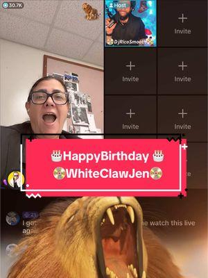 @💜📀White⚪️Claw⚪️JEN📀💜⚔️  happy birthday yall go Turn her up she deserves it ! #happybirthday #friends #sagittarius #fyp #djricosmooth 