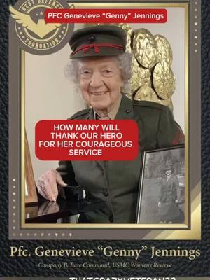 #CapCut #ww2veterangenevieve #genevievejennimgs #ww2hero #veteransday #memorialday #ww2heroes 