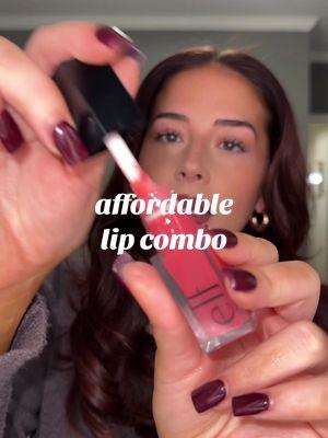 my current go to everyday lip combo + its affordable 🩷 #lipcombo #affordablelipcombo #falllipcombo #virallipcombo #lifterliner #affordablemakeup #lipcombotutorial #fyp 