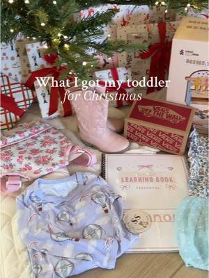 What I got my 2.5 year old little girl for Christmas! 🎀☃️🩰#christmas #christmasideas #toddlergiftideas #toddler #girlmom #girly #presents #fyo #aesthetic #motherhood #MomsofTikTok #toddlergirl #amazon #potterybarn #vans #cadenlane #amazonessentials 