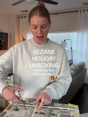 if you’re my bf keep scrolling | @Sézane has the BEST gifts 🎁 #sezane #sezanehaul #sezanesweater #othellocardigan #cardigan #giftideas #giftsforhim #giftsformom #giftsforher #unboxing #clothinghaul 