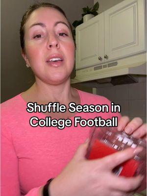 College Football Shuffle Season #sportsdietitian #CollegeFootball #cfb #fbs #d1football #strengthcoach #athletictrainer #transferportal #nil #headcoach #workinsports #womeninsports 