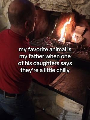 had to break this one out for dad’s birthday today… and yes, his love language is acts of service. @theinspectorgreg  #dad #girldad #father #fatherdaughter #birthday #birthdayboy #birthdaypost #actsofservice #myfavoriteanimal #favoriteanimal #family #fireplace 