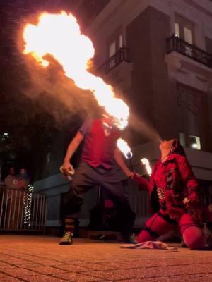 Recap from Alexandria Winter Fest I’m a trained and paid professional. Do not attempt at home.  #firebreather #firebreathing #fireartist #streetperformance #streetart #artist #performanceart 