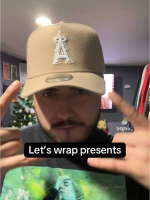 Just a chill guy wrapping presents #fyp #wrappinggifts #tutorial #christmas #dadsoftiktok #pggo 