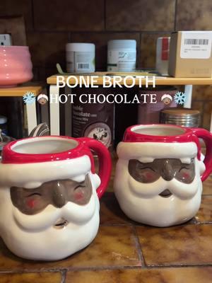 my current wellness drink obsession 😋                                                                    ❆ heat equal parts bone broth & milk  ❆ cinnamon to taste ❆  two big scoops unsweetened coco powder  ❆ splash of vanilla  ❆  whisk throughly  optional add on :  ❆ maple syrup  ❆ or honey  ❆ marshmallow ( you can also make your own ) #bonebroth #hotchocolate #guthealth #celiac #bonebrothhotchocolate #holidaydrinks #warmdrinks #healthydrinks #homemadehotchocolate #glutenfreerecipes 