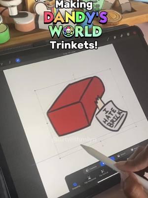 Making Shrimpo’s Trinket!🧱✨ (Brick) #papercraft #cardboardcrafts #DIY #craftideas #dandysworld #trinkets #shrimpodandysworld #dandysworldart 