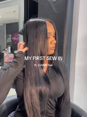 my first ever sew in with @Luvmehair  & im in loveee 🎀 #sewin #luvme #luvmehair #luvmeforyou #luvmehairreview #luvmebundles #TikTokShop   hair done by : @Juicychea 