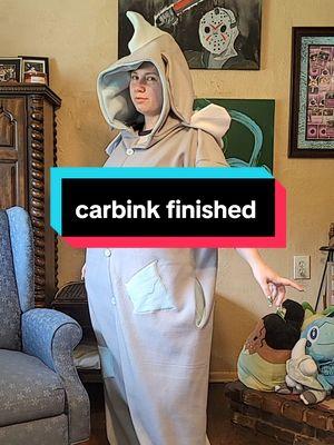 I'm so short 🤣 it doesn't do this kigu justice #carbink #handmade #pokemon #seifersstitches #pokemonkigurumi #kigu #kigurumi #commission #onesie #pokemonkigu 