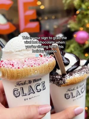 ✨ @glacenewyork is the ultimate hot chocolate experience! Here’s what makes it so special: 🍥 Italian marshmallow fluff toasted around the rim 🍫 Famous hot chocolate poured right into the cup 🔥 A scoop of marshmallow fluff on top to finish it off With so many flavors to pick from, you have to try it this holiday/winter season! ❄️🎄 Check them out and treat yourself! ❄️🤩 #nyc #nycfood #nyceats #nychotchocolate #glacebynoglu #nyccoffee 