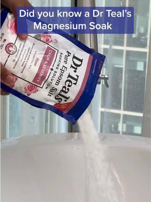 Let Dr Teal’s Epsom Salt work its Magnesium magic 🪄 #drteals #magnesium #epsomsalt #SelfCare #Y2K