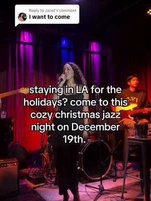 Replying to @Janet dec 19th at aviator nation dreamland in Malibu link in my bio #jazznight #holidayjazz #jazzinla #malibu #merrychristmas 