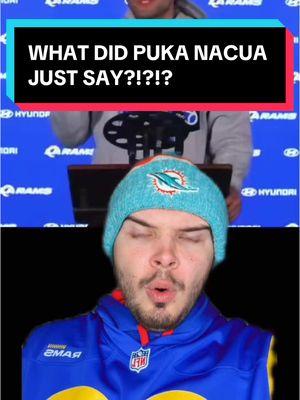 WHAT DID PUKA NACUA JUST SAY?!?!? #NFL #nflfootball #nfltrending #nflviral #rams #tnf 