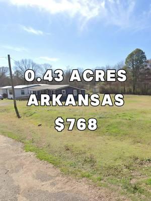 0.43 Acres with paved road access for sale in Prescott, AR for $768 #land #property #investing #cheap #forsale #sale #vacantland #landcentury #USA #fyp #viral #realestate #realestateagent #realtor #realtors #realestateagents #flip #flips #flipping #properties #propertyforsale 