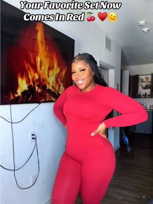 The red set dropped 😍♥️ & Its on sale for $16. #CapCut #compression #2pieceset #twopieceset #ncmryu #athleticset #plussizeedition #plussize #plussizefashion #bbleffect #gymfits #ootdinspo #OOTD #grwm #TikTokShop #tiktokshophauls #ttshop #fyp 