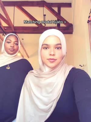 When you’re matching with your bestie 🥰 #hijab #hijabi #modal #muslim #muslimtiktok #outfitinspo 