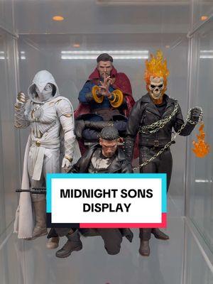 Whos your favorite member?🔥 #fyp #hottoys #collection #actionfigures #marvel #moonknight #doctorstrange #ghostrider #punisher 