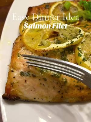 Easy dinner idea- Salmon Filet baked in the oven! Spices used: Cumin, Garlic powder, Ginger powder, Oregano, Parsley flakes, Salt, Pepper, Lemon, Olive oil, Lemon juice!  Bake on 400F for 25 min then broil for 5 min. Pair with some rice, veggies, and/or salad! #salmon #salmonrice #salmonrecipe #EasyRecipe #easydinner #DinnerIdeas #weeknightdinner #mealprep #mealprepideas #lunchideas #healthyrecipes #healthyliving #healthydinner #Foodie #lowcarb #ketorecipes #keto #lowcarbrecipes #salmonbowl #easydinnerideas #foodtiktok #healthycooking #cookwithme #filetofish #salmonfish #fishfilet #dinnerunder30min 