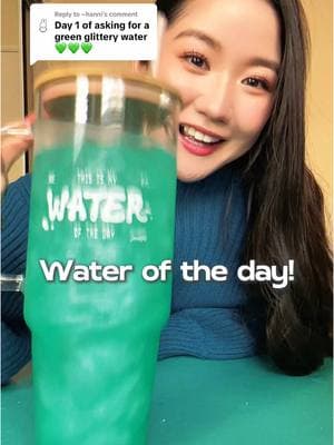 Replying to @~hanni heyyy im finally back in LA!😊 let’s make a beautiful teal green water to make it through work🥹 i LOVE how the color turned out💚🩵 hows everyone’s week been so far?!👀 #summerfallsake #sake #drinktok #summerdrinks #wateroftheday #watertok #sparklingsake #water #stayhydrated #drinkwater #waterrecipe #flavoredwater 