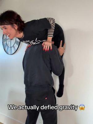 I can’t believe we did it! Not nearly as gracefully as @ShawnJohnson obvs! #defyinggravity #coupleschallenge #tiktokchallenge #couplecomedy #funnycouple #couplesoftiktok #coupletok 