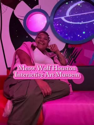 Things to do in Houston. Come with me to Meow Wolf Houston.  #thingstodoinhouston #houstoncontentcreator #houston #htx #houstondatenight #houstonmuseum #meowwolf #meowwolfhouston #explorehouston 