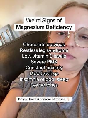 Weird signs of a magnesium deficiency... are you experiencing these? If you've noticed any of these symptoms, it could be due to low magnesium levels: • Chocolate cravings • Restless leg syndrome • Low Vitamin D levels • Severe PMS • Constant anxiety • Mood swings • Insomnia or poor sleep • Eye twitches If you're dealing with 3 or more of these, your body might be crying out for more magnesium! I had no idea how important it was until I started supplementing and saw major improvements in my mood, sleep, and overall health. Give our Magnesium Dew a try! Click the link in bio to get it. #MagnesiumDeficiency #HormoneHealth #StressRelief #BetterSleep #EnergyBoost #MoodSupport #VitaminDBoost #NaturalHealth #HolisticHealing #WellnessJourney #WomenOver40 #CortisolSupport #ViralReels #NaturalRemedies #BalanceYourBody