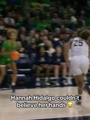 Shooter’s touch 😂 @espnW #hannahhidalgo #notredame #wbb 