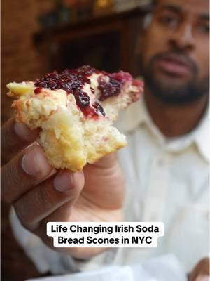 Y’all when I tell you these  scones are life changing 😭🔥  Mary is an incredible woman serving her incredible raisin scones topped with Irish butter and homemade blackberry jam. I will be dreaming about my next one for sure🤤 📍Mary O’s Irish Soda Bread Shop  93 1/2 E 7th St, New York, NY 10009  Currently only opened Thursday to Sunday but be sure to get there early before they sell out🙌🏾  #nycfood #eastvillage #irish #foodreview #ireland #infatuation #irishpub #scones #nyc #irishscones #irishsodabread #nycbakery