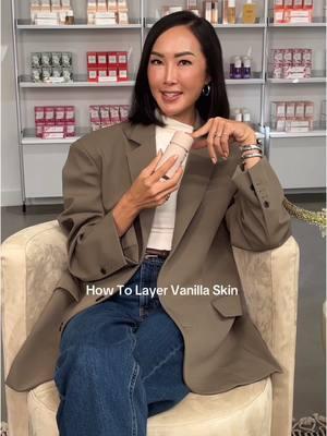 @Chriselle Lim on how to layer your favorite Vanilla Skin products 🍦#phlurfragrance #vanillaskin #phlurvanillaskin  