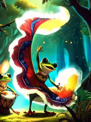 🎶✨ When the rhythm of Gitana meets the heart of Puerto Rico! Watch as this glamorous coquí diva sways her vibrant bomba skirt, spinning magic in the air. Her backup? A chill coquí drummer, laying down beats straight from the forest! 🌿🐸 Perfectly synchronized, it’s a cultural explosion of fun, froggy flair, and Puerto Rican pride. 🇵🇷💃 #gitanawilliecolon #salsaclasica #coqui #salsadance #humorlatino #ai #boricua🇵🇷 #gitana 