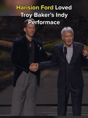 Harrison Ford has appeared at The Game Awards to praise Troy Baker's Indiana Jones performance #indianajones #thegreatcircle #gameawards #GamingOnTikTok