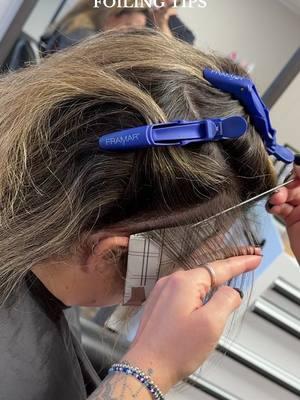 Foiling tips using @Alfaparf Milano Pro inside of @framar foils #framar #framarfoils #alfaparmilano #alfaparmilano #alfapafarfevolutionofthecolor #alfaparfeasylift #behindthechair #btfirstfeature #foilinghack #foilingtips #hairfoilingtechnique #hairfoilingplacement #haireducation #fyp #foryoupage #cosmetologyschool #cosmetologystudent 