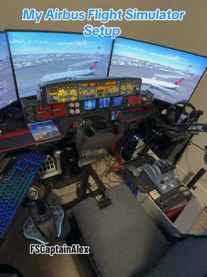 My amazing Airbus setup ✈️ #msfs2024 #flightsimulator #airplane #pilot #flying #pc #fyp 