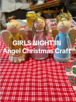 Girls Night in & Crafting Time  with my Bible Study Girls 👼🏻✨ We were originally supposed to decorate mini houses but they were all sold out. (I packed all the mini decor for my house lol) but my friend ended up finding these adorable angels at Target! They were so fun to decorate and more fitting for us too 🤍🙏🏻 Crafting, chatting and eating = great night!  #girlsnight #momsnight #craftnight #christmastime #christianmoms #christianmama #christianmotherhood #girlsnightin #girlsnightideas 