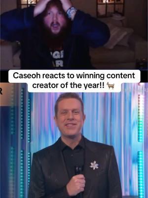 Im so happy for caseoh he deserves it! 🐐 @Case #caseoh #caseohclips #gameawards2024 #contentcreatoroftheyear 