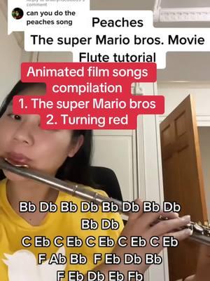 #supermariobrosmovie #peachespeachespeachespeachespeaches #peaches #turningred #redpanda #Sing_MovieSong #flute #fyp #ruyaflute #sheetmusic #musicnotes #LearnOnTikTok 