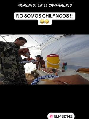 No somos chilangos 🤣 #campamento #caceria #amigos #caza #compas #latinosenusa #hispanos #colorado #venados🦌 #elkhunting #cazaypescacolorado #coyote #cerro #ceviche 