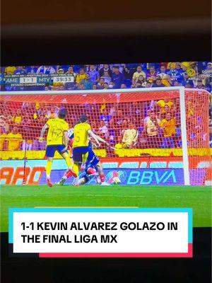 Kevin Alvarez golazo vs Monterrey in Liga Mx Final🇲🇽🔥 #kevinalvarez #clubamerica #ligamx #monterrey #diegofifa #futbolmexicano 