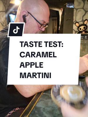 Taste Test: Caramel Apple Martini #drinks #tastetest #mancave #husbandapproved #martini #drinkathome #caramelapples #holidaydrinks #drinkrecipes 