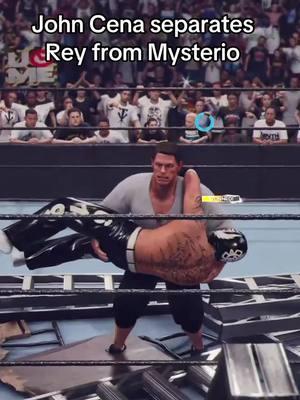 Now Rey and Mysterio are two different individuals 😂  #WWE2K24 #WWEGAMES #WWE #JOHNCENA #FYP 